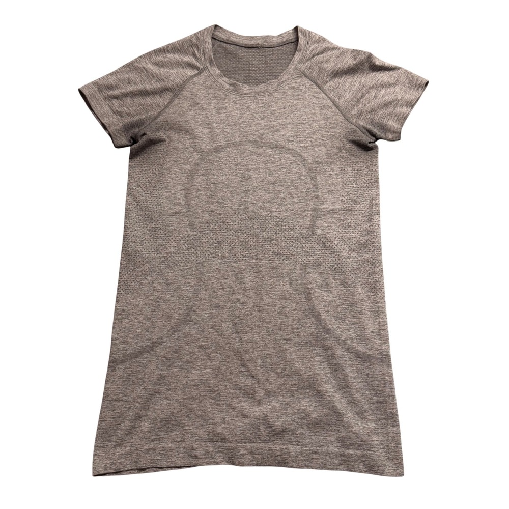 Lululemon Swiftly Tech Short Sleeve 2.0 Heathered Grey Training Shirt Size 6